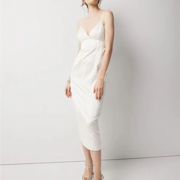 white house black market petite dresses Elegant Sleeves Women's Black Dress / Aesthetic Female Long Dress With Deep Neck main image 1